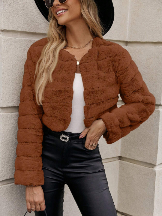 Clasi Women's Plush Cropped Jacket