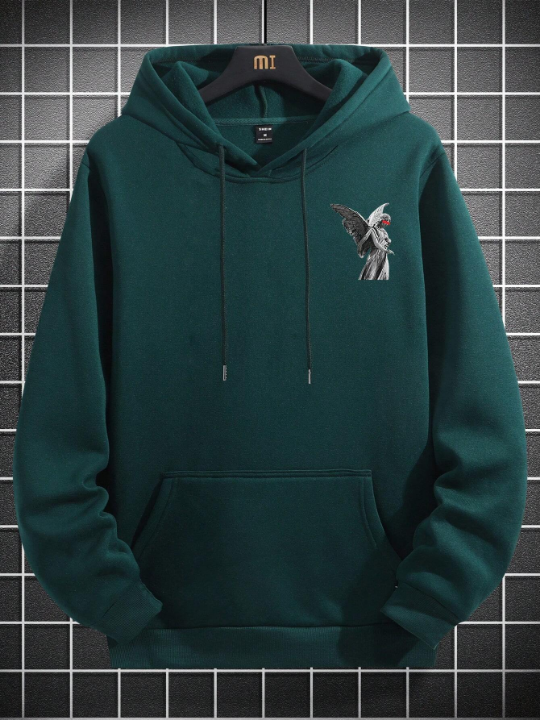 Manfinity EMRG Loose Fit Men's Sculpture Printed Hoodie With Back Design