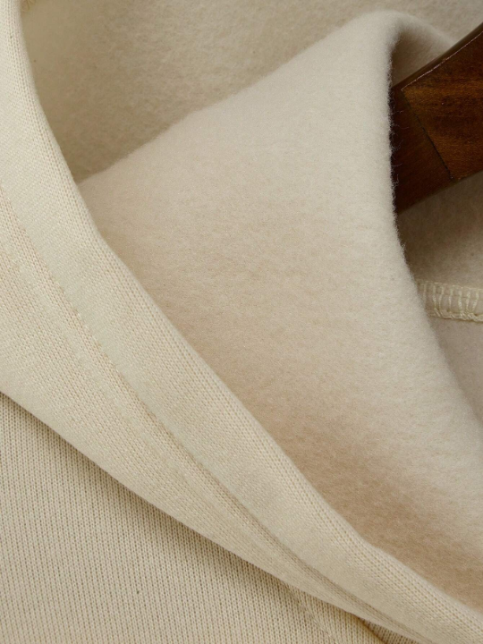 Manfinity Hypemode Men's Letter Printed Kangaroo Pocket Fleece Lined Hoodie