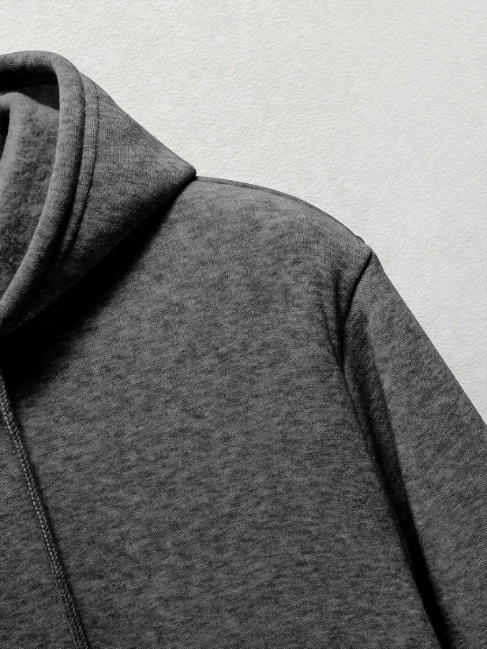 Men's Drawstring Hooded Long Sleeve Sweatshirt