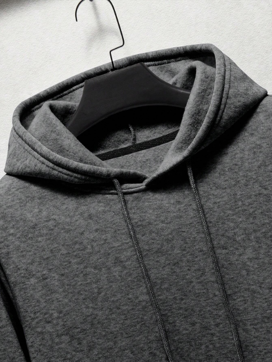 Men's Drawstring Hooded Long Sleeve Sweatshirt