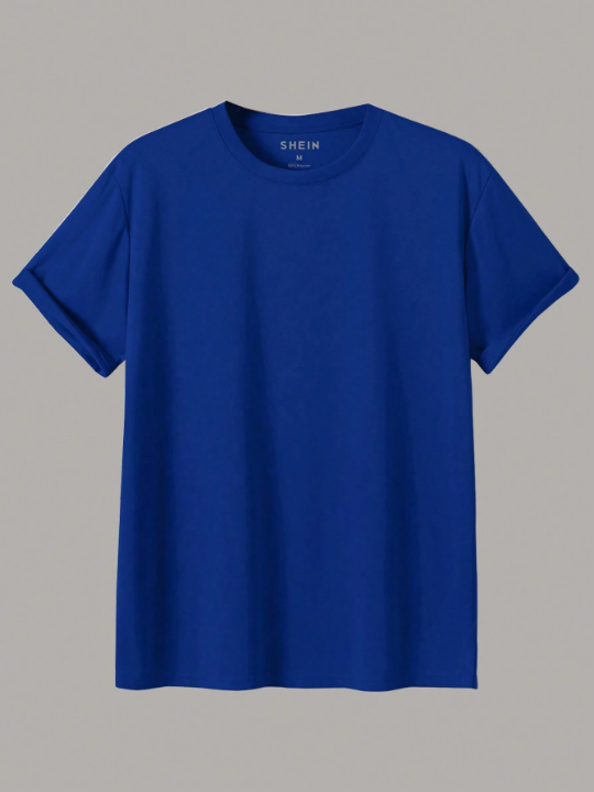 4pcs Men's Crew Neck Short Sleeve T-Shirts