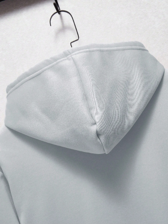 Men's Kangaroo Pocket Warm Lined Long Sleeve Hoodie