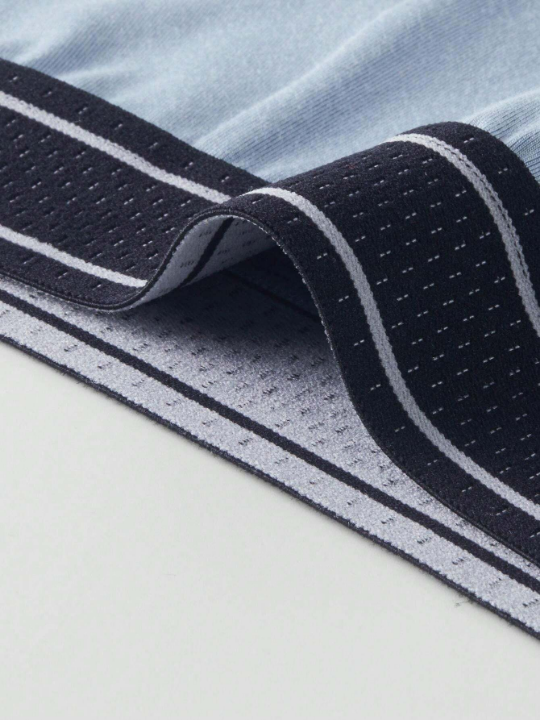 New Men's Ice Silk 3d Printed Breathable Seamless Boxer Briefs