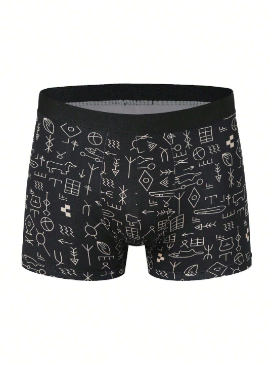 4pcs/Pack Men's Boxer Briefs Shorts For Teenagers, Sports & Comfortable, Summer