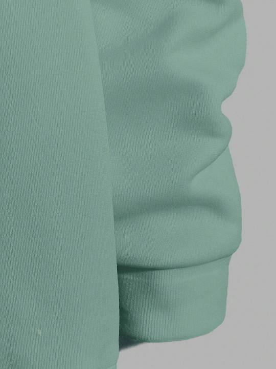 Cottnline Men's English Letter Print Drawstring Hoodie