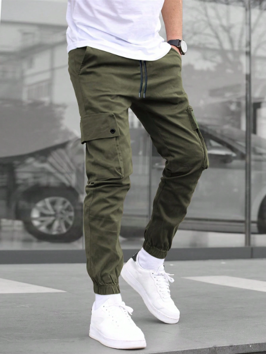 Manfinity Homme Men's Loose Fit Cargo Pants