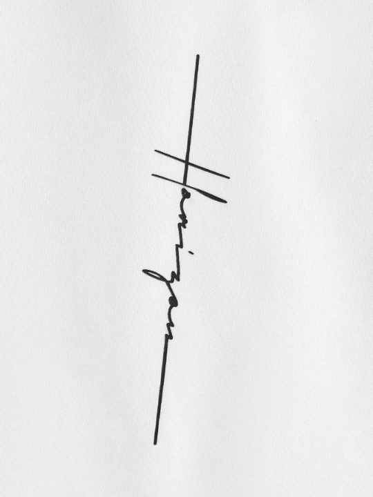 Manfinity Homme Men's Letter Printed Hoodie