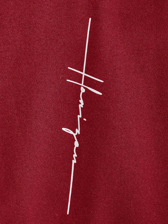 Manfinity Homme Men's Letter Printed Hoodie