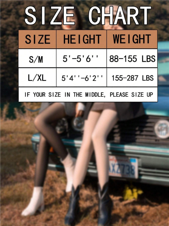 220g Autumn and Winter Thickened Thermal Pantyhose Stockings Women's Warm High Elasticity Translucent High Waist Translucent Leggings【1 PC】