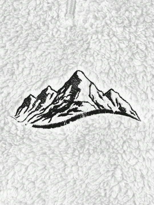 Manfinity Sporsity Men's Mountain Printed Fluffy Hoodie