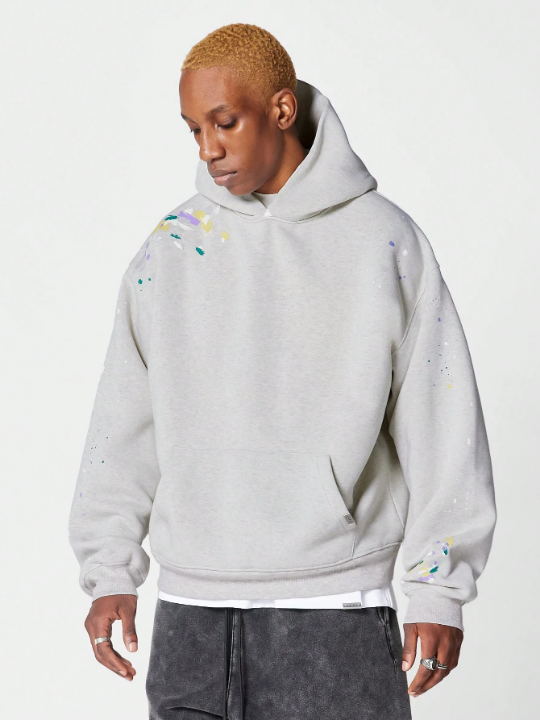 SUMWON Overhead Hoodie With Paint Print