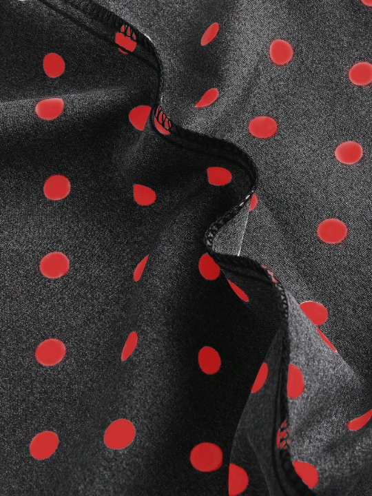 Priv Ladies' Polka Dot Shirred Waist Pants