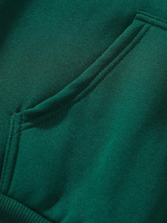 Manfinity Men'S Letter Skeleton Hand Printed Hoodie