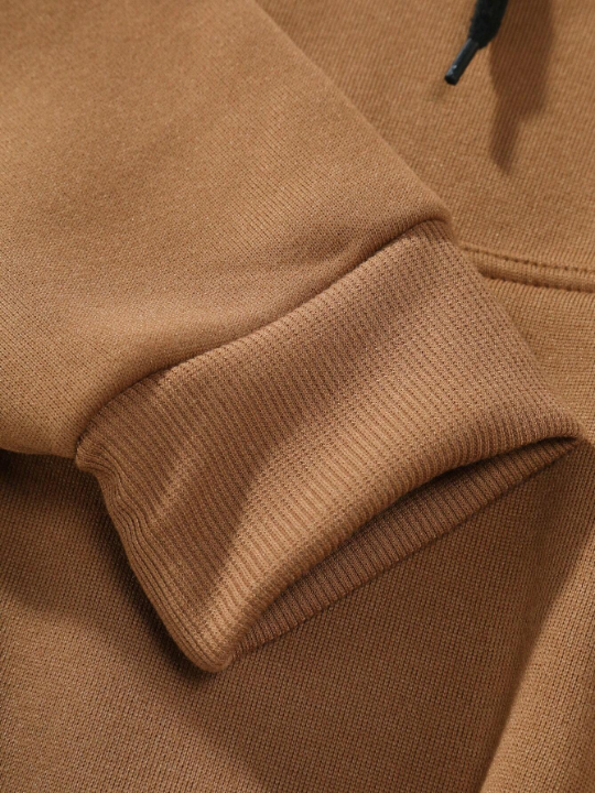 Manfinity Men'S Letter, Skull, And Hand Printed Hoodie