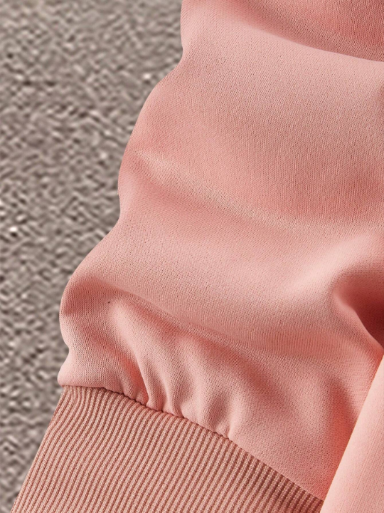 Manfinity Homme Men's Zipper Half Placket Drawstring Hoodie With Deer Head Pattern