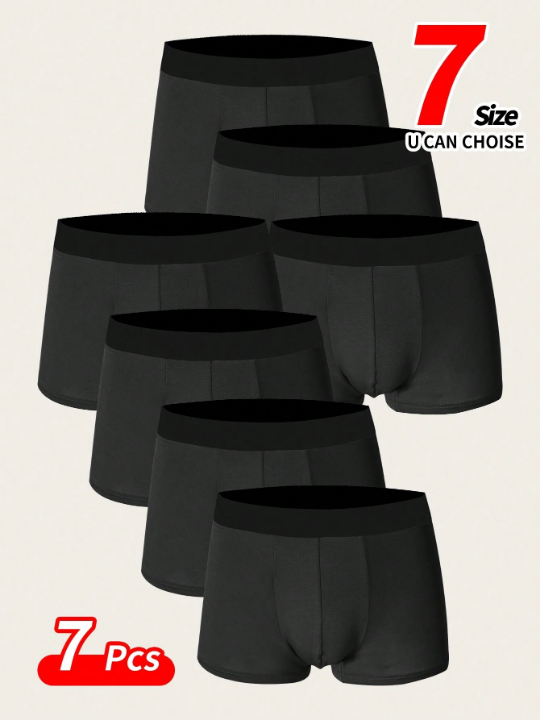 Men's Underwear Boxer Briefs Soft & Breathable Comfortable Underwear Trunks ,Pack Of 7