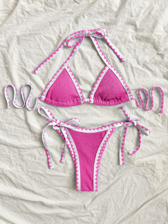 2024 New Arrival Bikini Set With Straps, Fashionable & Sexy Swimwear For Women