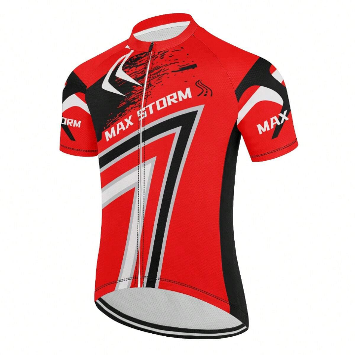 Max Storm Cycling Jersey Man Mountain Bike Clothing Quick-Dry Racing MTB Bicycle Clothes Uniform Breathale Cycling Clothing Wear Gym Clothes Men