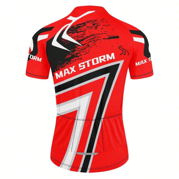 Max Storm Cycling Jersey Man Mountain Bike Clothing Quick-Dry Racing MTB Bicycle Clothes Uniform Breathale Cycling Clothing Wear Gym Clothes Men