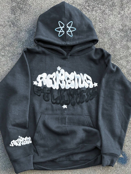 Manfinity EMRG Men's Casual Hoodie With Letter Print