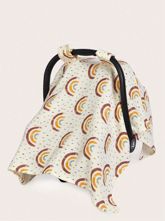 Rainbow Pattern Baby Bassinet Stroller Cover