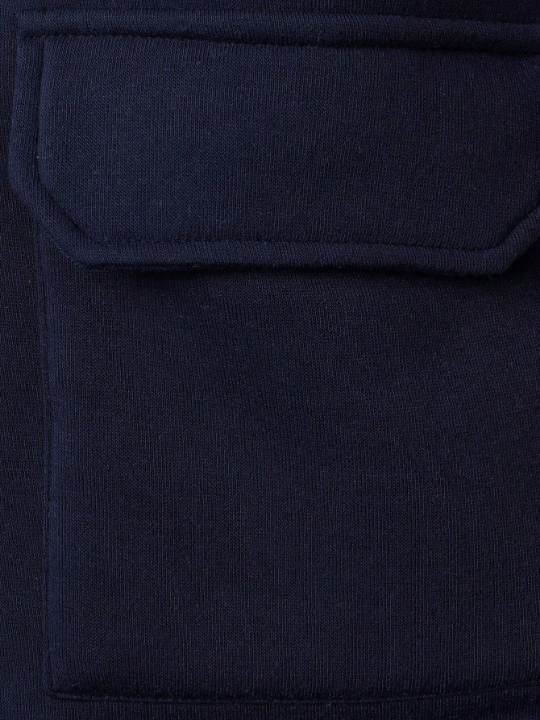 Manfinity Men's Half Zipper Placket Sweatshirt With Flap Pocket