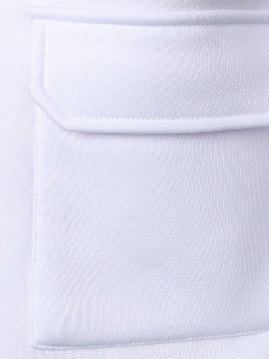 Manfinity Men's Half Zip Closure Long Sleeve Sweatshirt