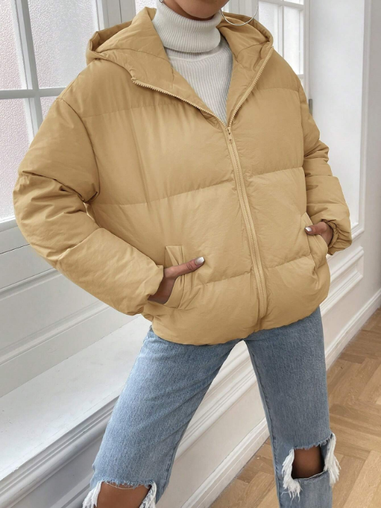 EZwear Women's Hooded Puffer Coat Padded Jacket