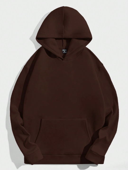 Manfinity Hypemode Men's Cartoon Bear Printed Hooded Sweatshirt