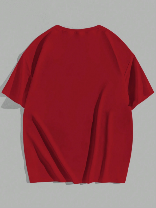 Manfinity EMRG Men's Character And Letter Printed T-Shirt