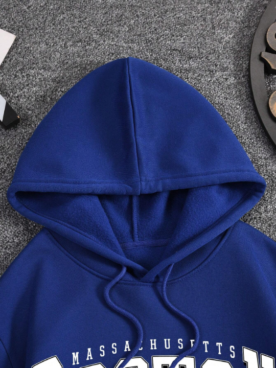 Men's Letter Print Hoodie