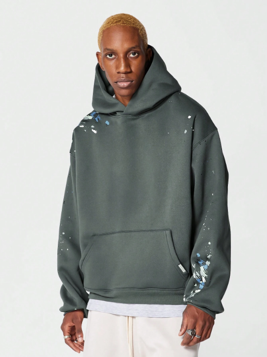 SUMWON Overhead Hoodie With Paint Print
