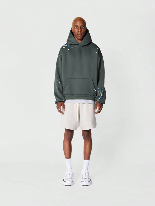 SUMWON Overhead Hoodie With Paint Print