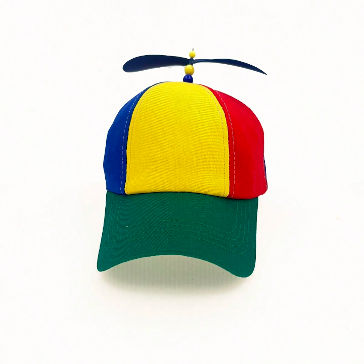 1pc Classic Cute Spiral Propeller Patchwork Baseball Cap For Men And Women, Suitable For Parties, Dates, Travel, Sports, Etc.