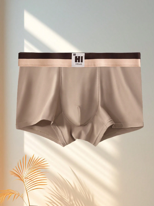 Men's 4pcs Melange Color Breathable Boxer Briefs For Fall/Winter