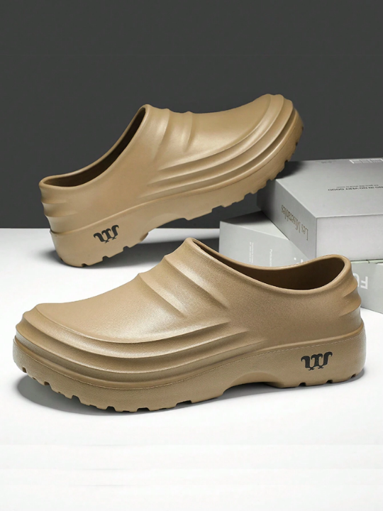 Men's Low-Cut Wear-Resistant Rain Shoes With Corrosion Resistant Rubber Sole, Suitable For Restaurant, Kitchen, Fishing And Other Slip-Resistant Work Shoes