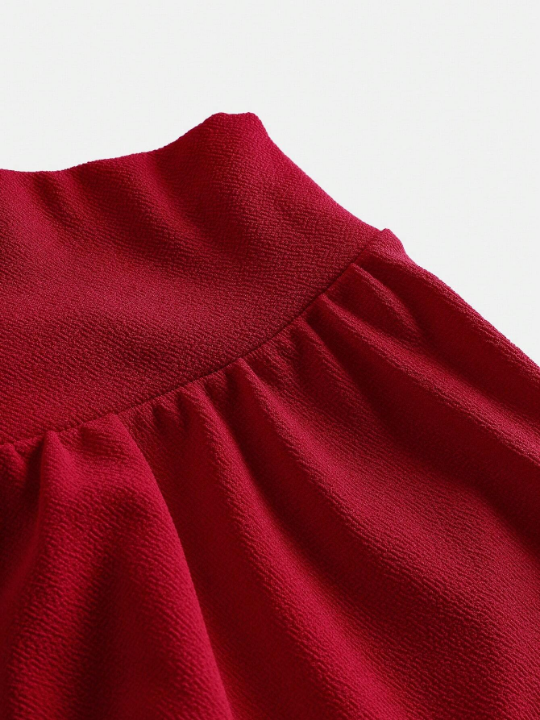 Tween Girls' Knit Loose Retro High Waist A-Line Midi Skirt