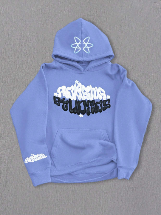 Manfinity EMRG Men's Casual Hoodie With Kangaroo Pocket And Letter Print