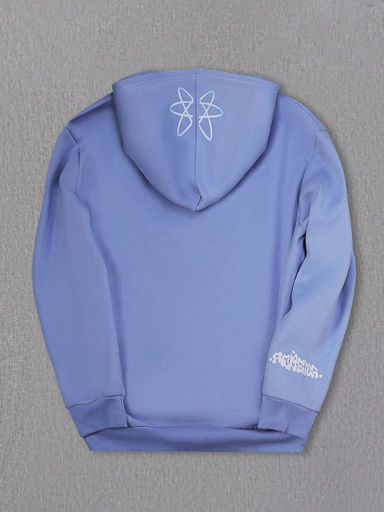 Manfinity EMRG Men's Casual Hoodie With Kangaroo Pocket And Letter Print