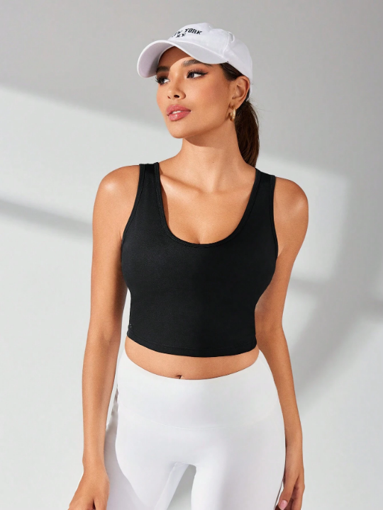 Women's Sports Bra With Reflective Dots For Night Running