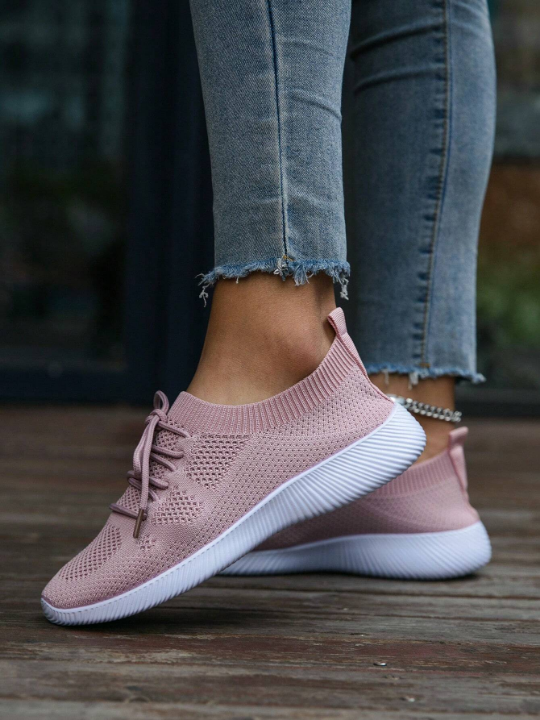 Women's Spring/Autumn Fashionable Light & Breathable Running Shoes With Laces