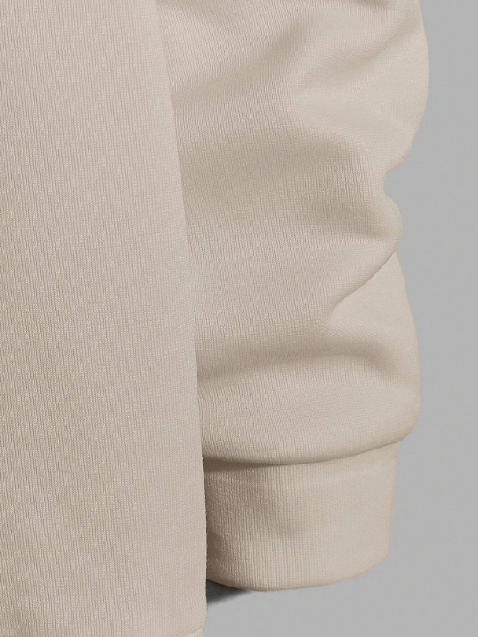 Cottnline Men Letter Graphic Drawstring Hoodie