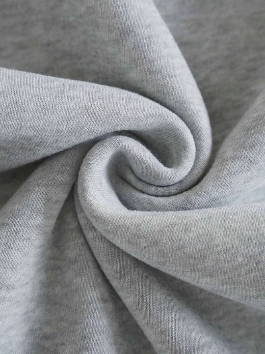 Men's Hoodie With Cross Pattern And Slogan Print On The Back