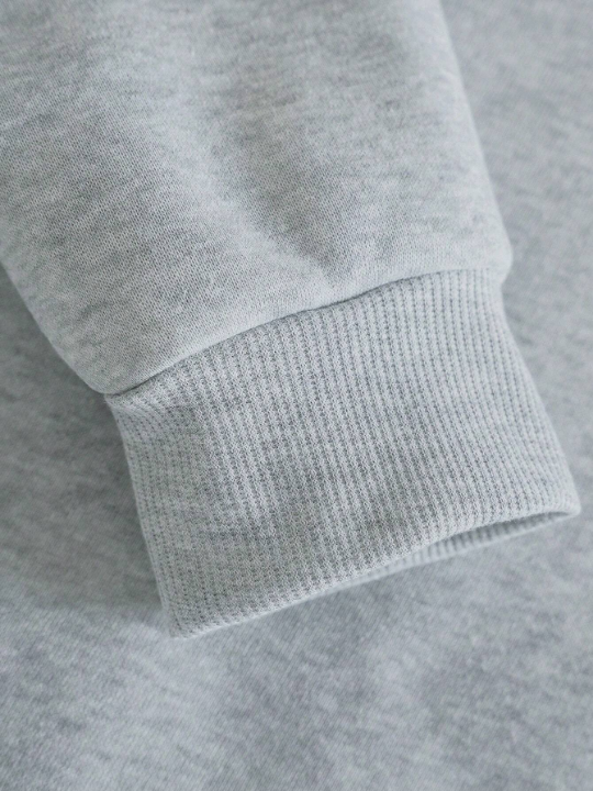 Men's Hoodie With Cross Pattern And Slogan Print On The Back