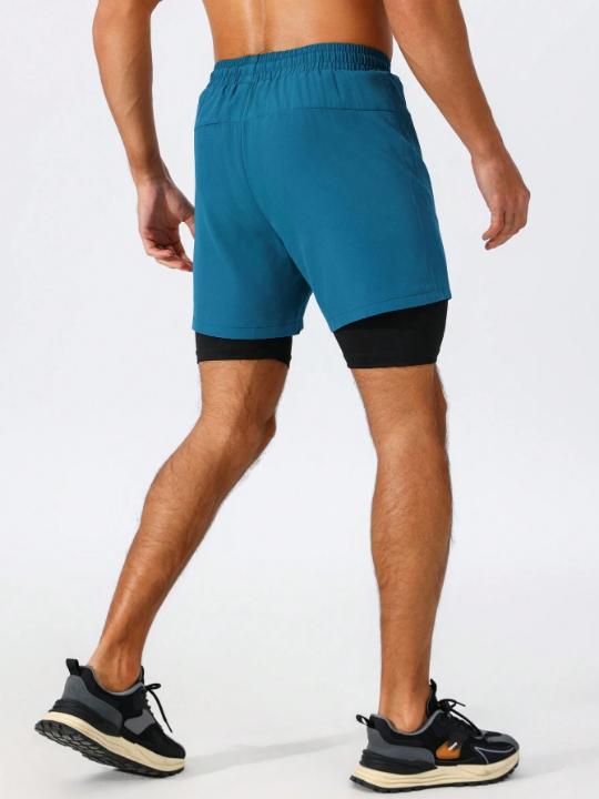 Fitness Men's Simple Printed Sports Shorts