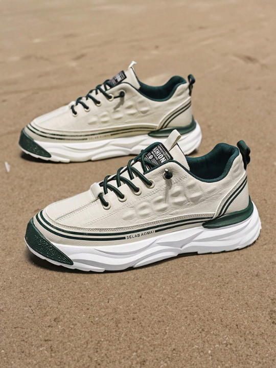 Men Shoes 2024 New Trendy Casual Sneakers With Thick Sole And Increased Height For Summer Breathable Sports Shoes