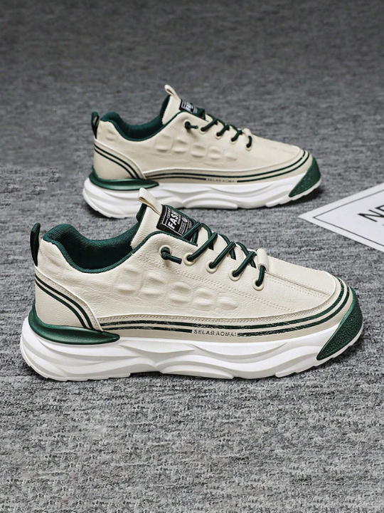 Men Shoes 2024 New Trendy Casual Sneakers With Thick Sole And Increased Height For Summer Breathable Sports Shoes