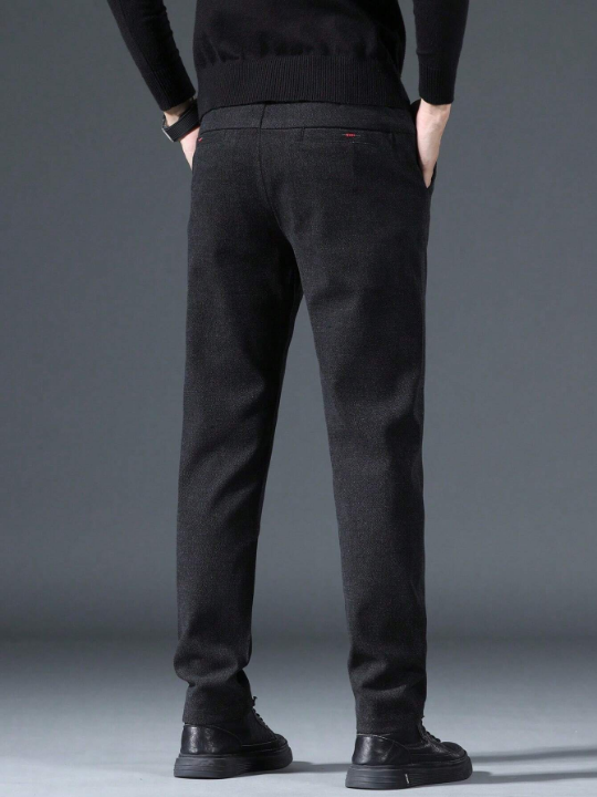 Men's Solid Color Straight Pants