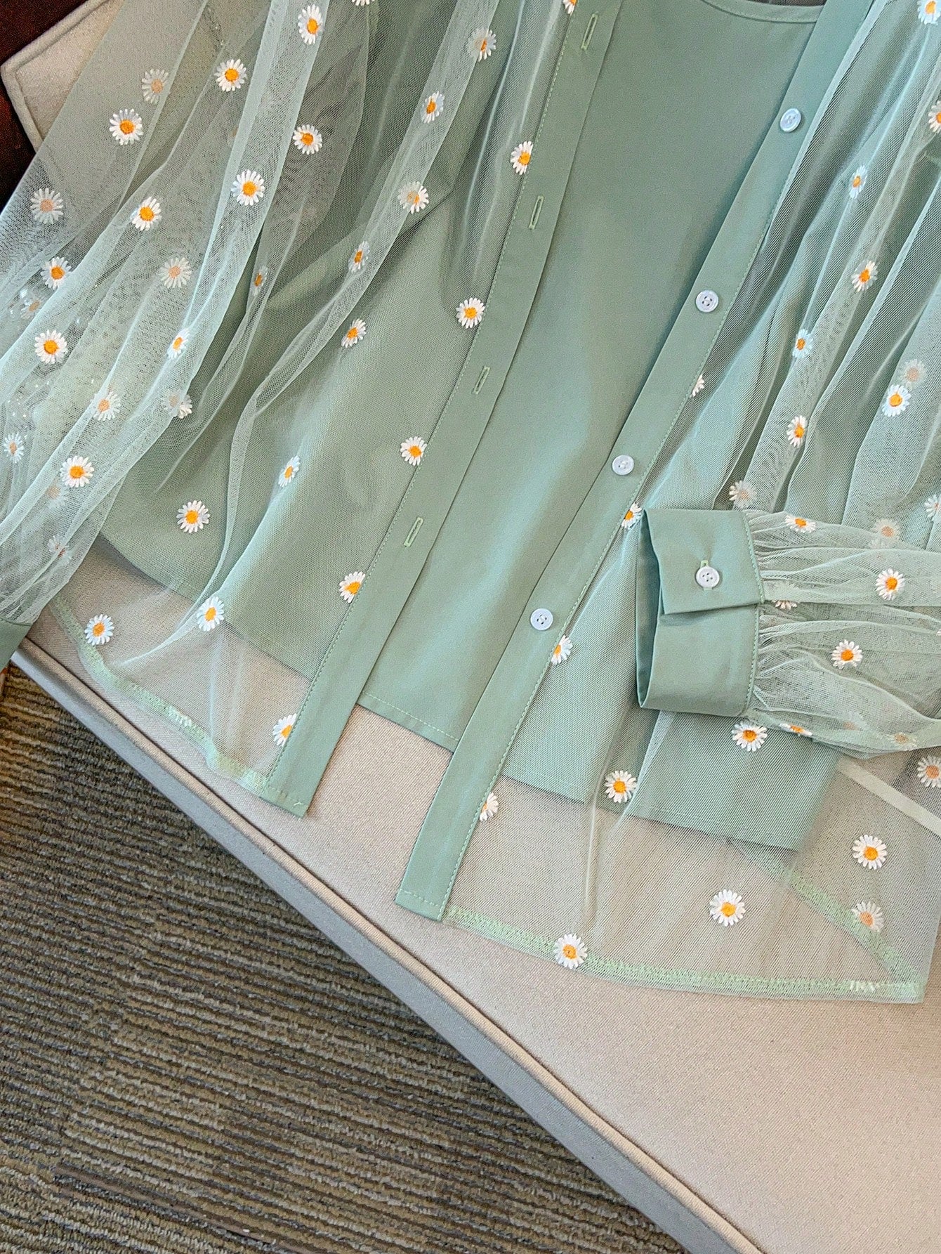 Regalyn Plus Size Women's Net Embroidery Crochet Vest, Camisole & Shorts 3pcs Set, Elegant Casual Outfit For Summer